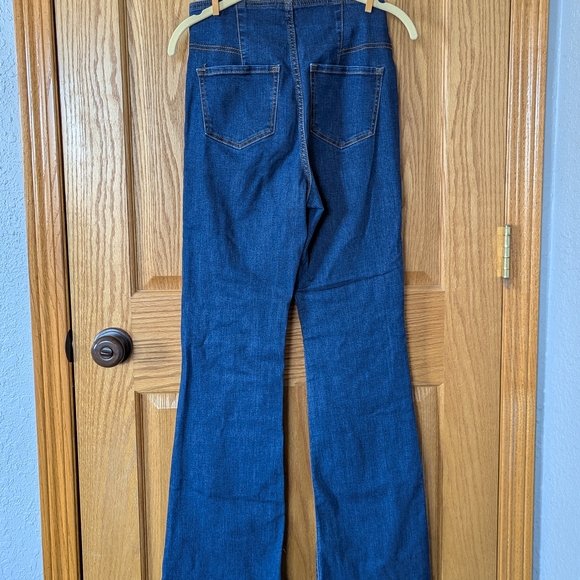 Knox Rose Pull-on Flare Blue Jeans - Picture 3 of 5